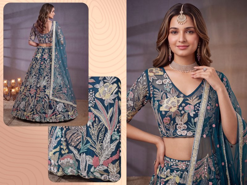 Zeel Vol 38 Soft Net Sequins Embroidery Work Designer Lehenga